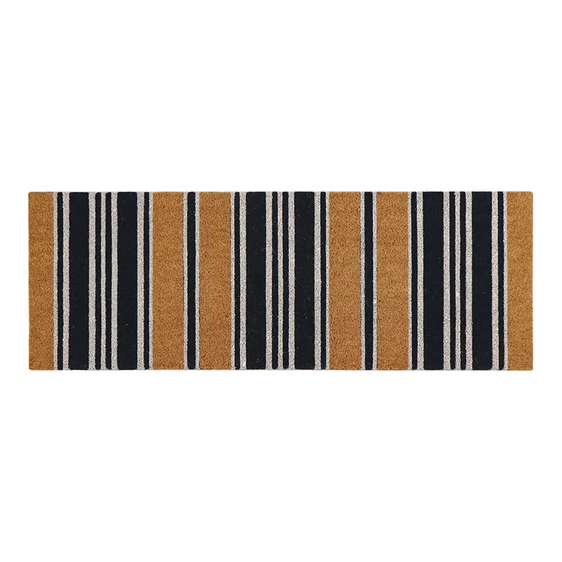 © Stripe doormat blue white 45 x 120cm