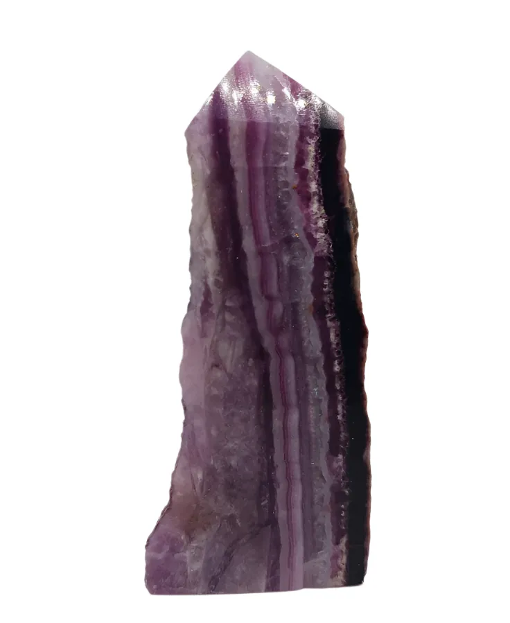 102G Banding Watermelon Fluorite Tower