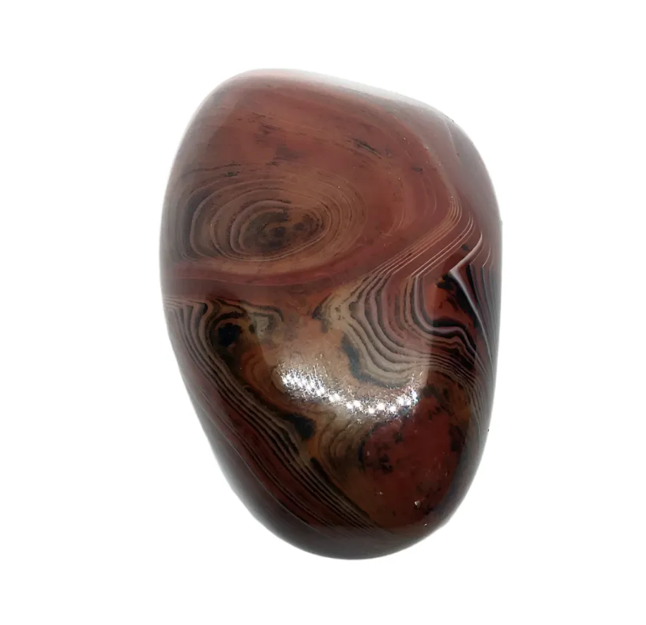 141G Sardonyx Crystal Palm Stone