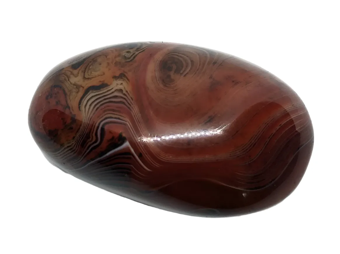 141G Sardonyx Crystal Palm Stone