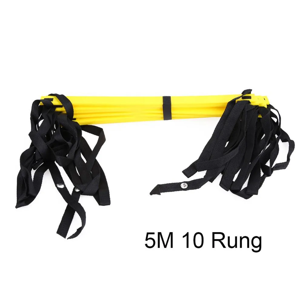  5/6/7/8/9/10/12/14Rung Nylon Straps Agility Training Ladders Soccer Football Speed Ladder Training Stairs Fitness Equipment