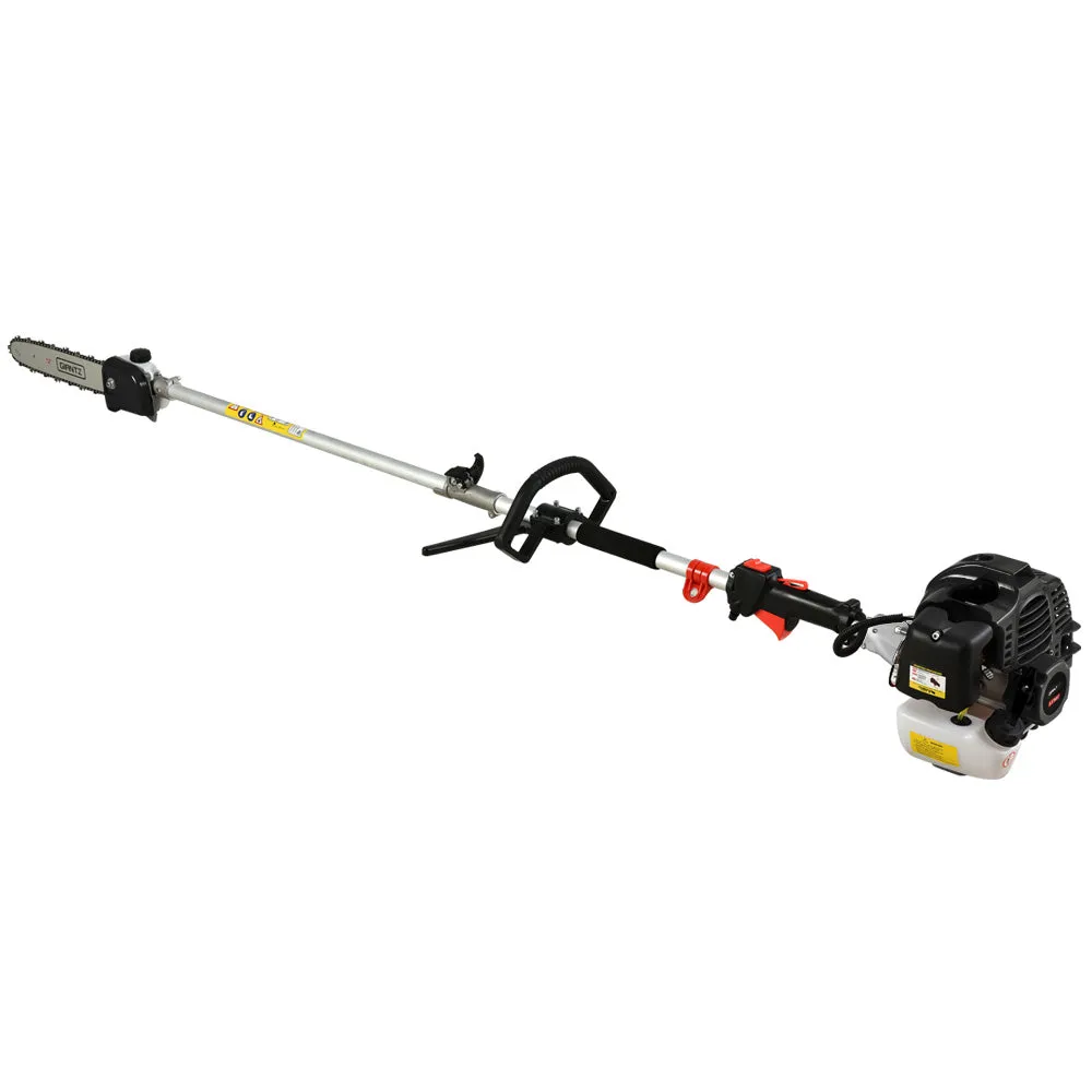 65CC Petrol Pole Chainsaw, 3 Extension Poles - Giantz