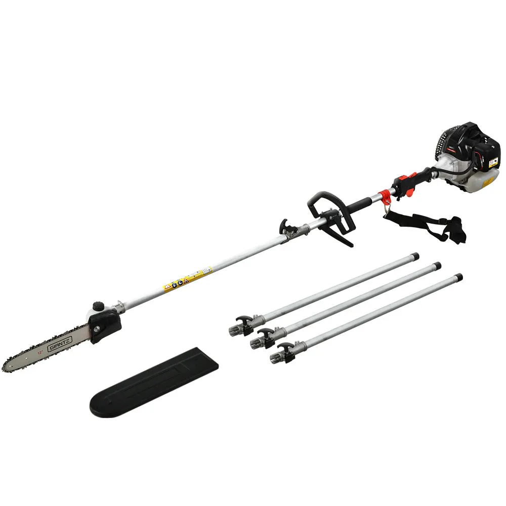 65CC Petrol Pole Chainsaw, 3 Extension Poles - Giantz