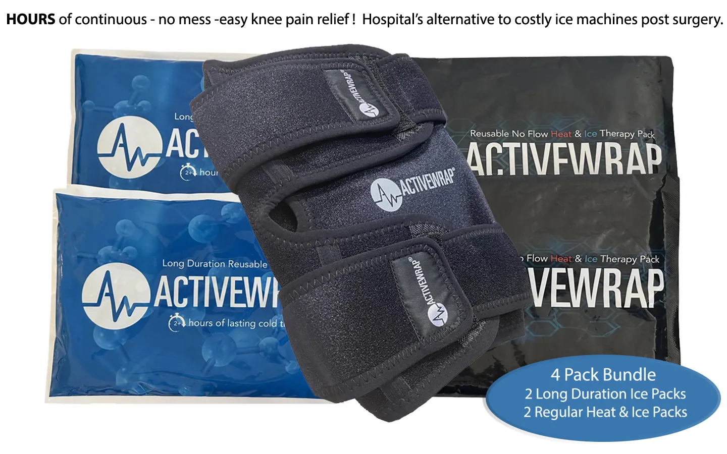 ActiveWrap® KNEE Heat and Ice Wrap | Ice Packs