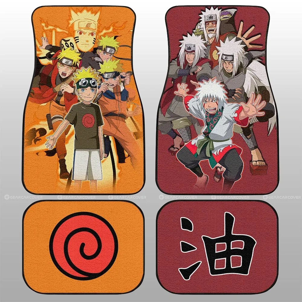 And Jiraiya Car Floor Mats Custom Anime Car Accessories