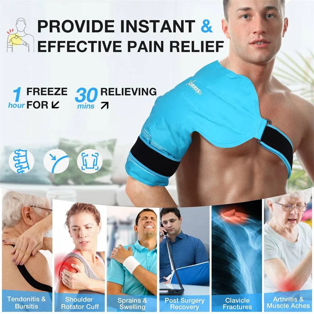 ARRIS Reusable Gel Ice Pack Hot & Cold Therapy for Shoulder Rotator Cuff, Pain Relief, Recovery