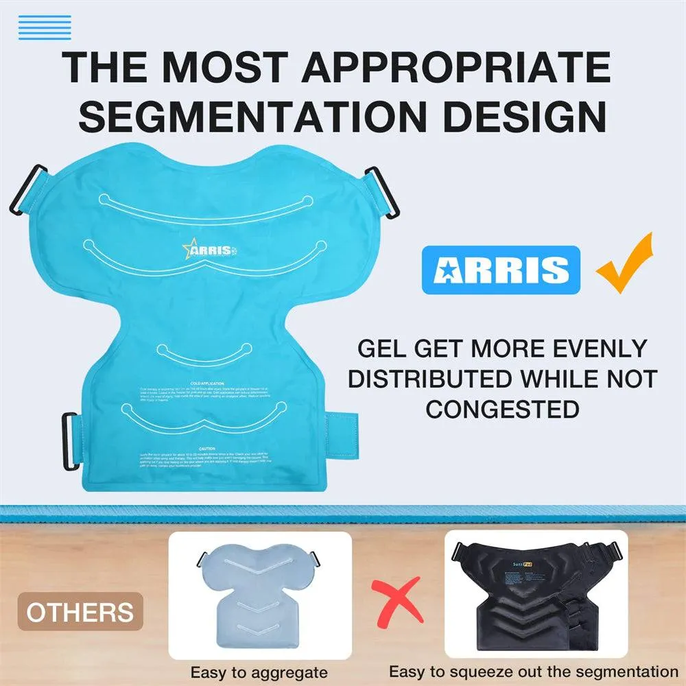 ARRIS Reusable Gel Ice Pack Hot & Cold Therapy for Shoulder Rotator Cuff, Pain Relief, Recovery