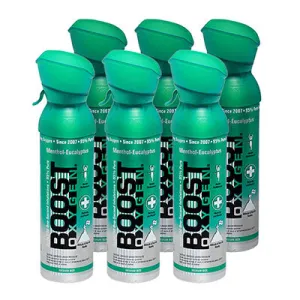 Boost Oxygen,  Menthol-Eucalyptus, Medium (5-Liter), Case of 6