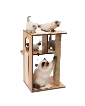 Catit Vesper V-Box - Walnut Small Cat Tree