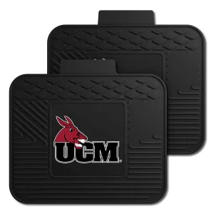 Central Missouri Mules Back Seat Car Utility Mats - 2 Piece Set