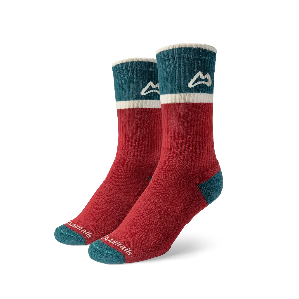 Classic Crew Trail Sock - Red