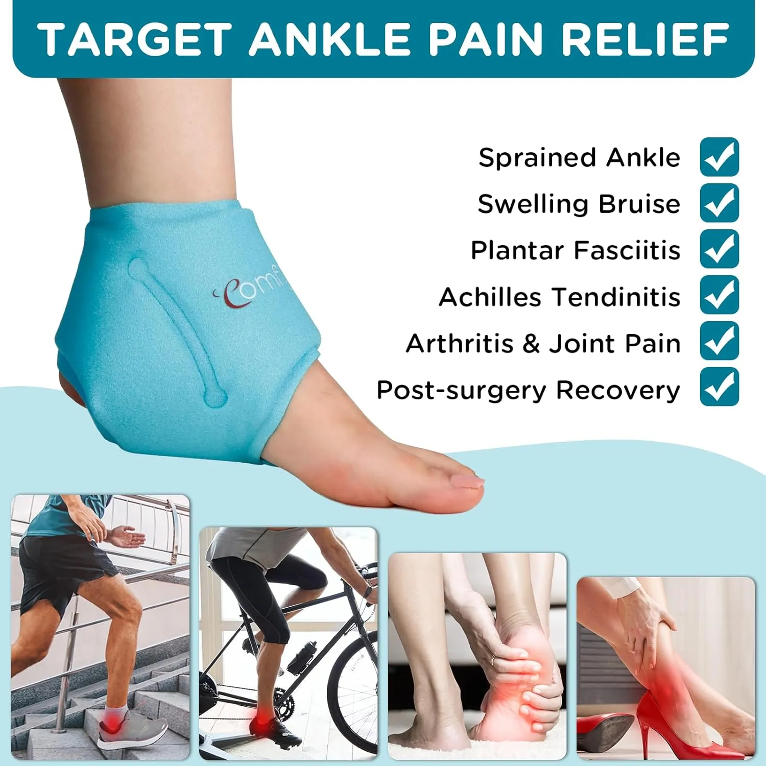 Comfytemp Ankle Ice Pack Wrap