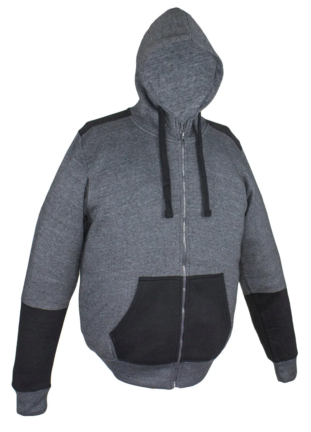 Dark Gray/Black Zippered Hoodie