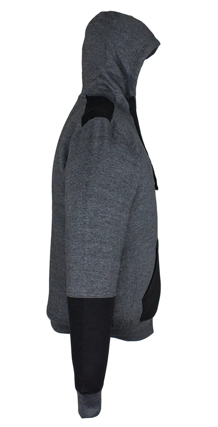 Dark Gray/Black Zippered Hoodie