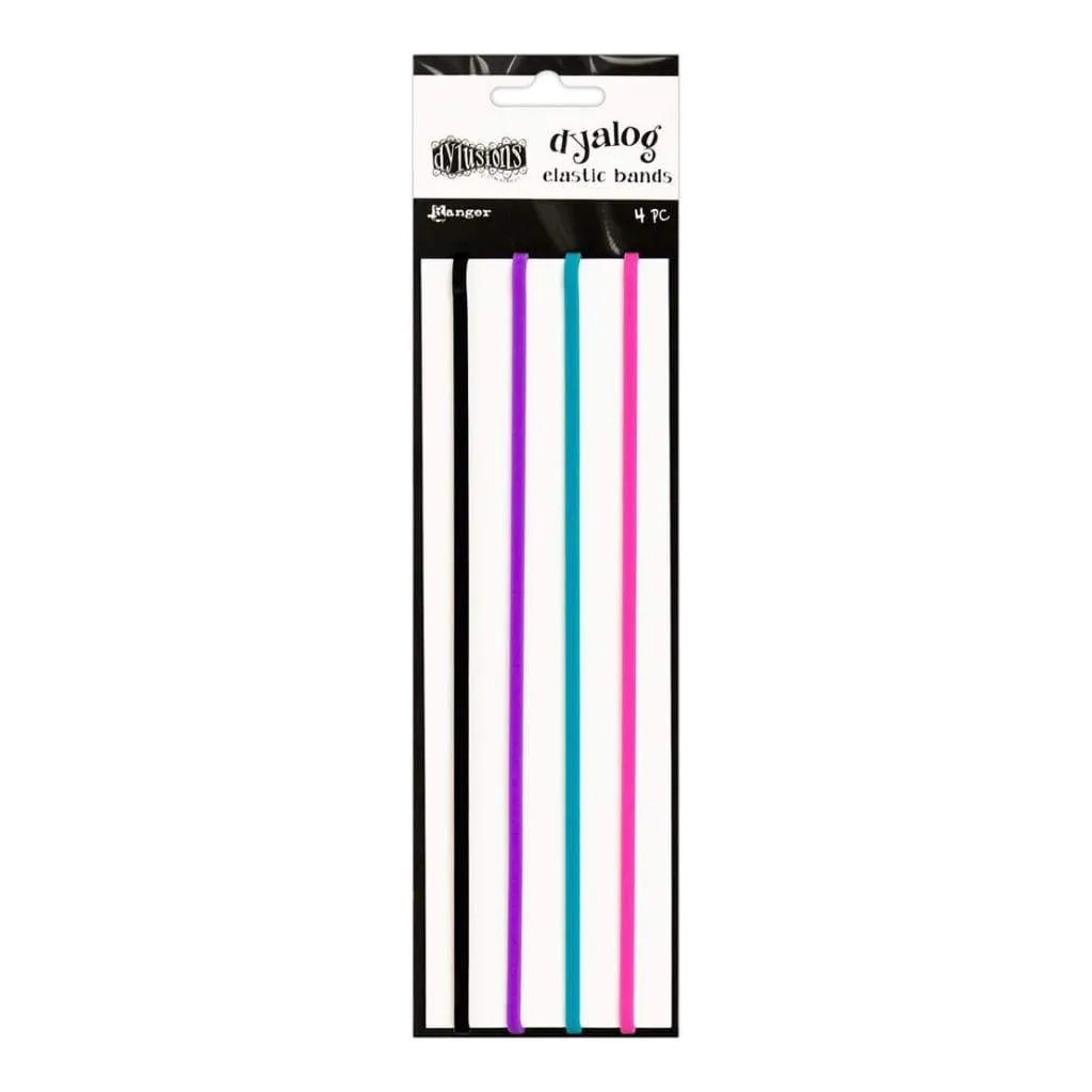 Dyan Reaveleys Dylusions Dyalog Notebook Elastic Bands 4 pack