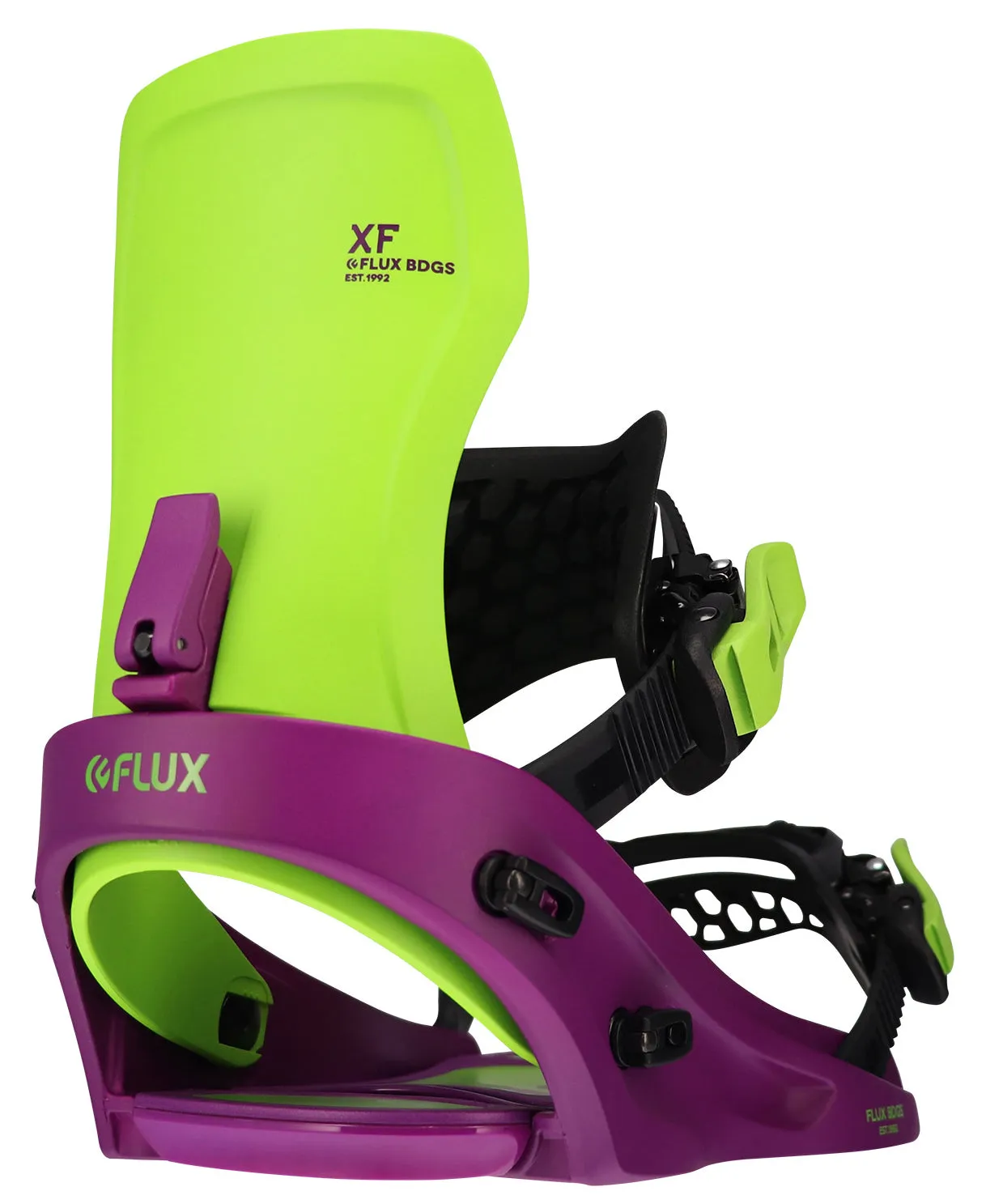 Flux XF Snowboard Bindings Mens Neon Crazy