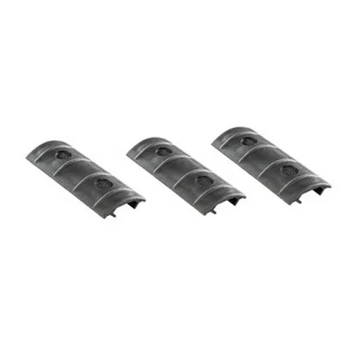 Full Rail Covers, 2-Pack, Black - Long, 15 Slot, Per 3