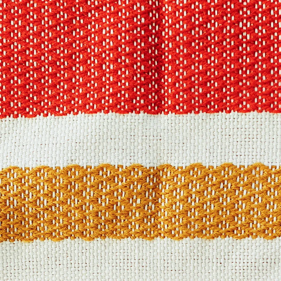 Hand Woven Placemat - Mustard and Copper