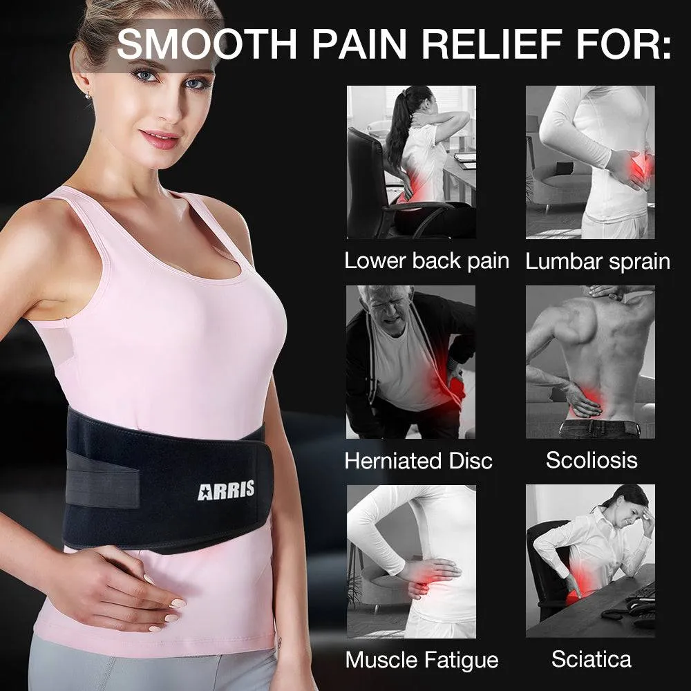 Ice Pack for Lower Back Pain Relief - Hot Cold Back Brace - for Lumbar, Waist, Abdomen, Hip Back Injuries