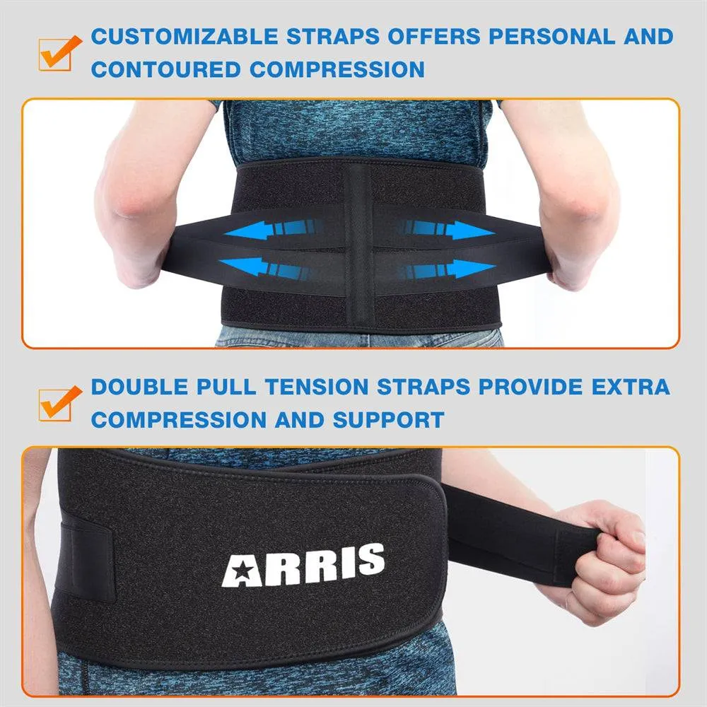 Ice Pack for Lower Back Pain Relief - Hot Cold Back Brace - for Lumbar, Waist, Abdomen, Hip Back Injuries