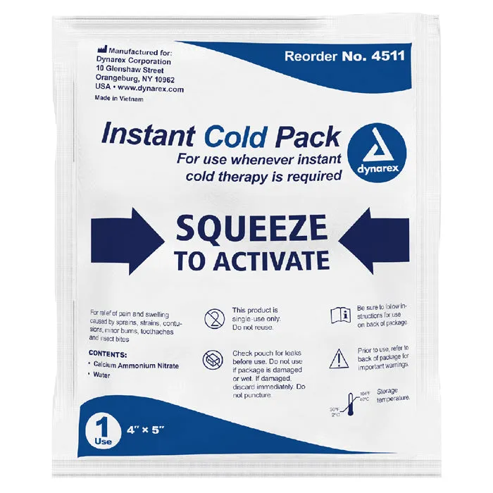 Instant Cold Pack Junior Size 4" x 5"