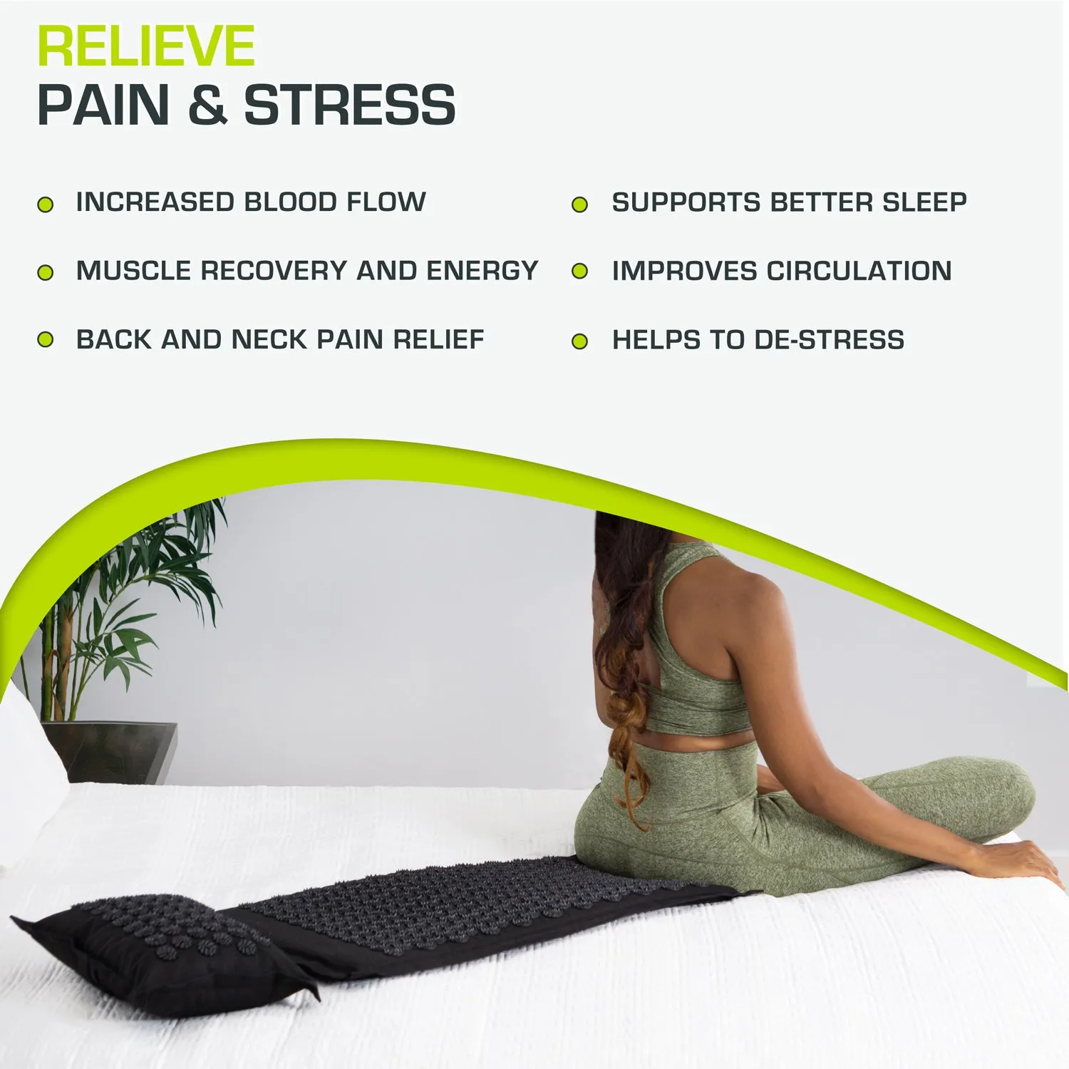 Ki Acupressure Mat and Pillow Set