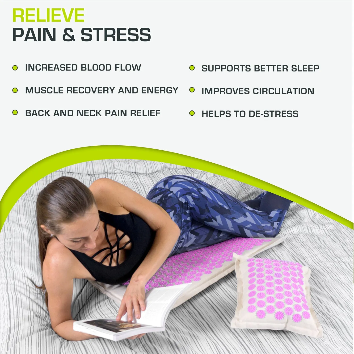 Ki Acupressure Mat and Pillow Set