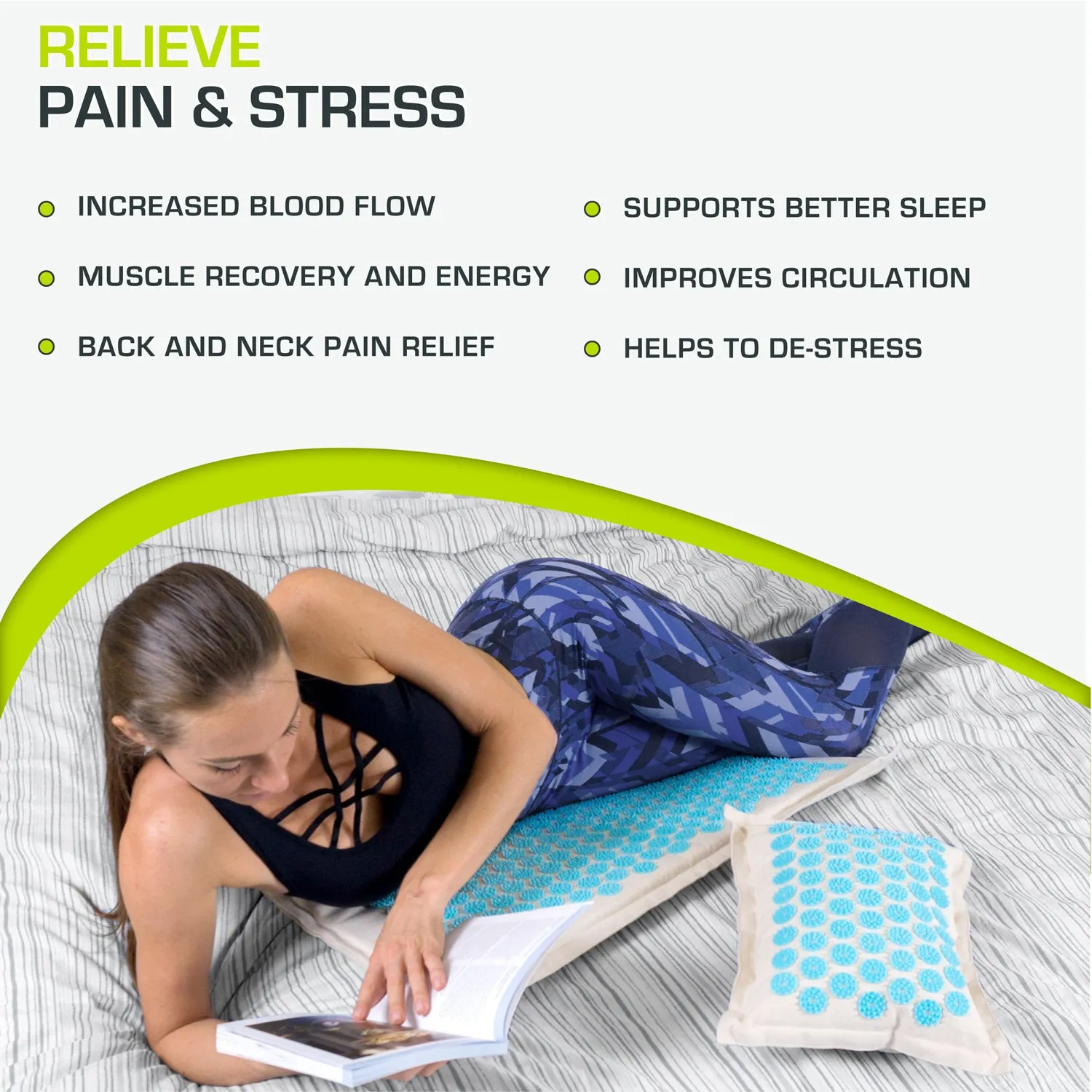 Ki Acupressure Mat and Pillow Set