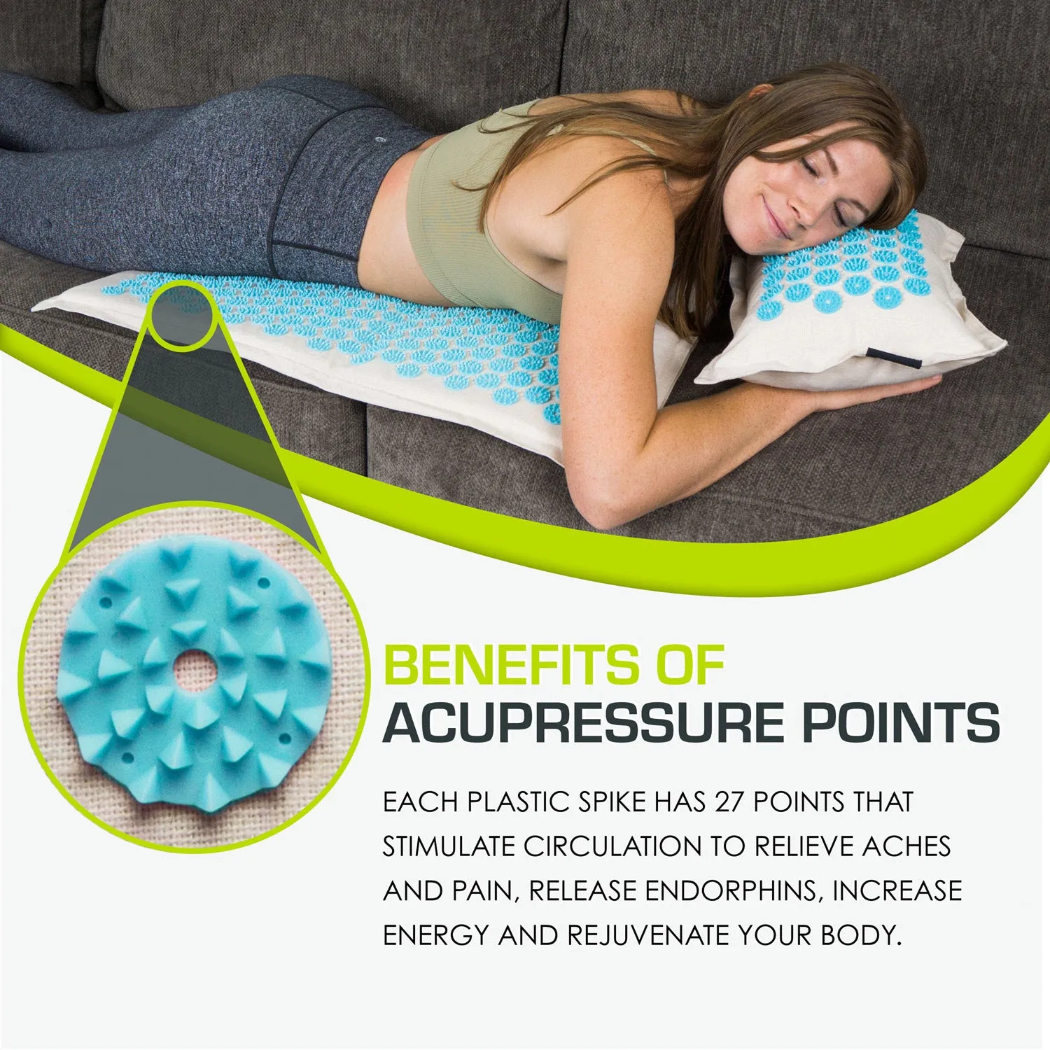 Ki Acupressure Mat and Pillow Set