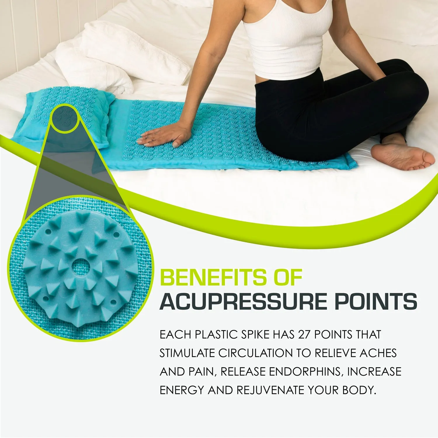 Ki Acupressure Mat and Pillow Set