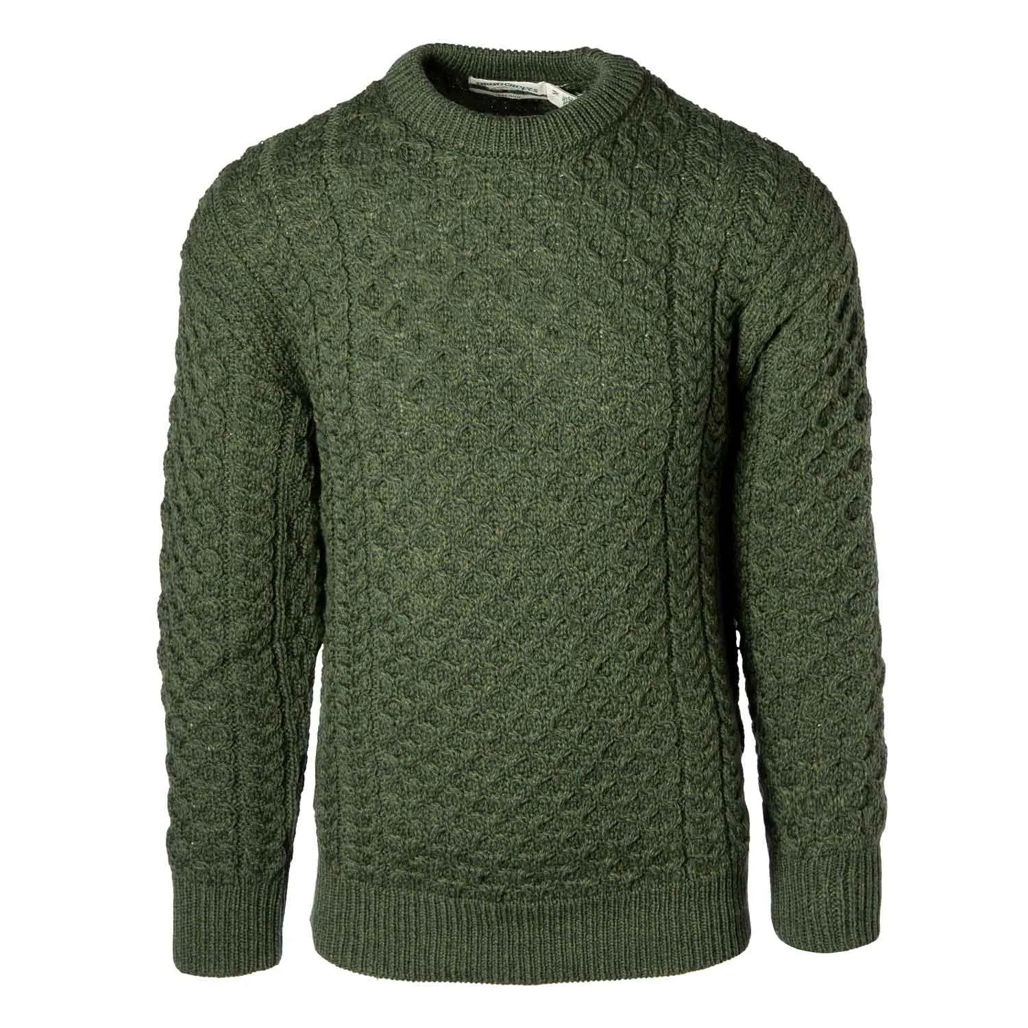 Kildare Unisex Longer Length Crewneck - Army Green