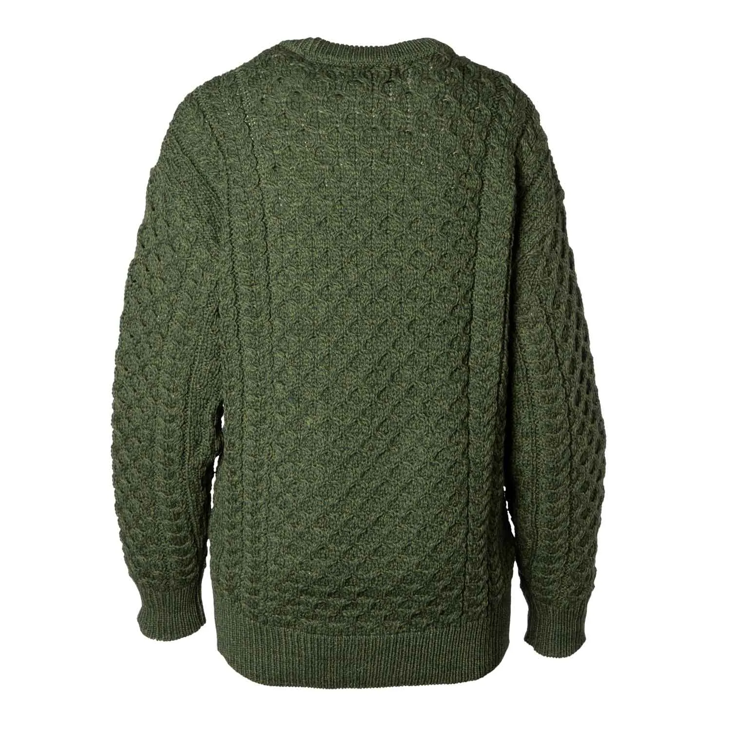 Kildare Unisex Longer Length Crewneck - Army Green