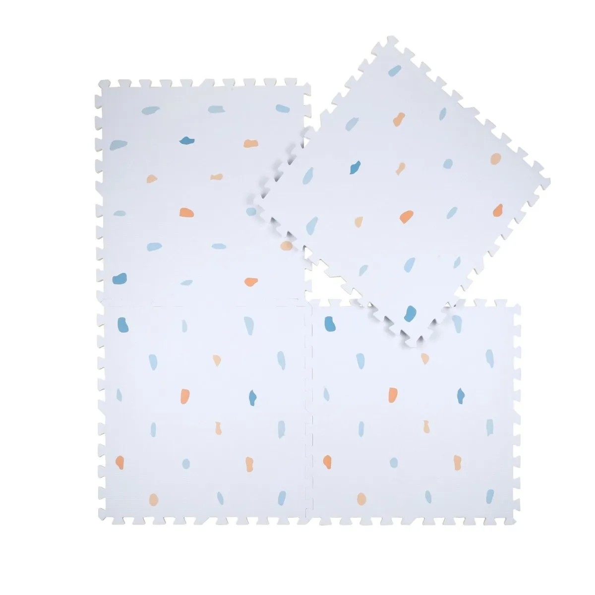 Kind and Me Coloured Terrazzo Set in Powder Blue Playmat- Terrazzo