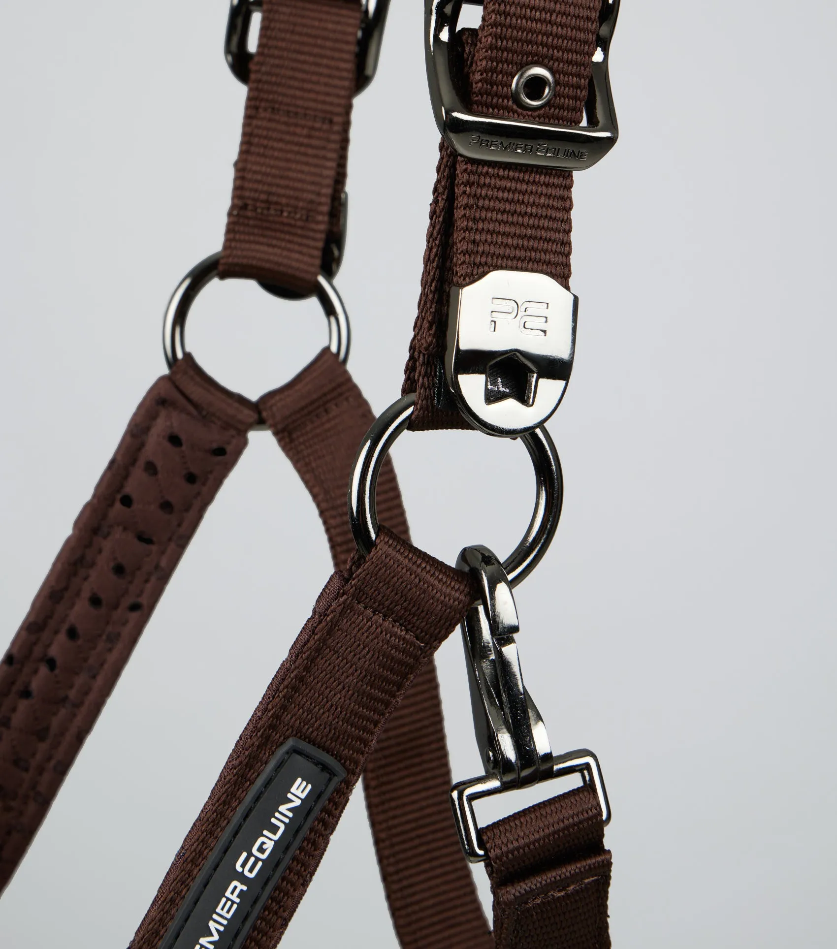 Necto 3D Mesh Head Collar with Lead Rope Brown