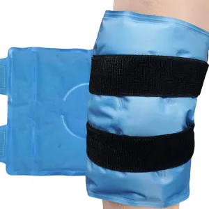 New Material Knee Ice Pack Flexible Knee Support Brace Wrap with Ice Gel Pack for Hot Cold Therapy