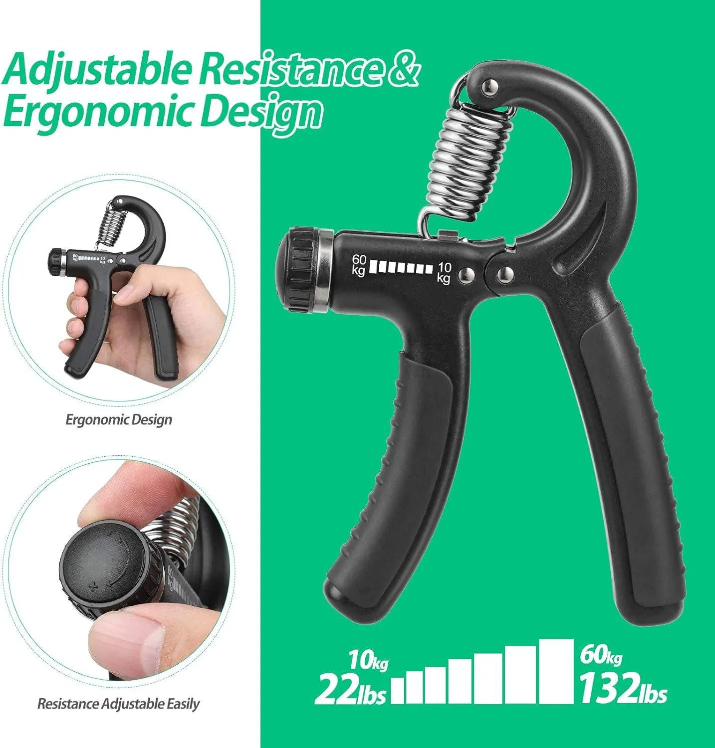 NIYIKOW Grip Strengthener: Customizable Hand Strength in Your Grasp