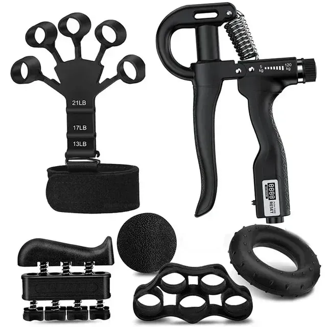 OB Gym Fitness Adjustable Count Hand Grip Set