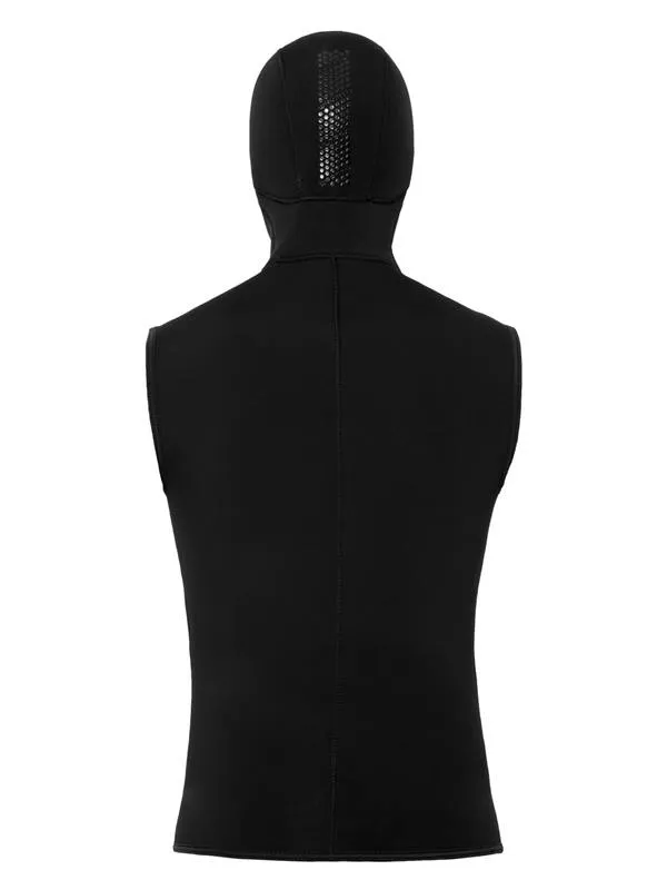 Open Box Bare 7/3mm Mens Ultrawarmth Scuba Diving Hooded Vest-Black-Small