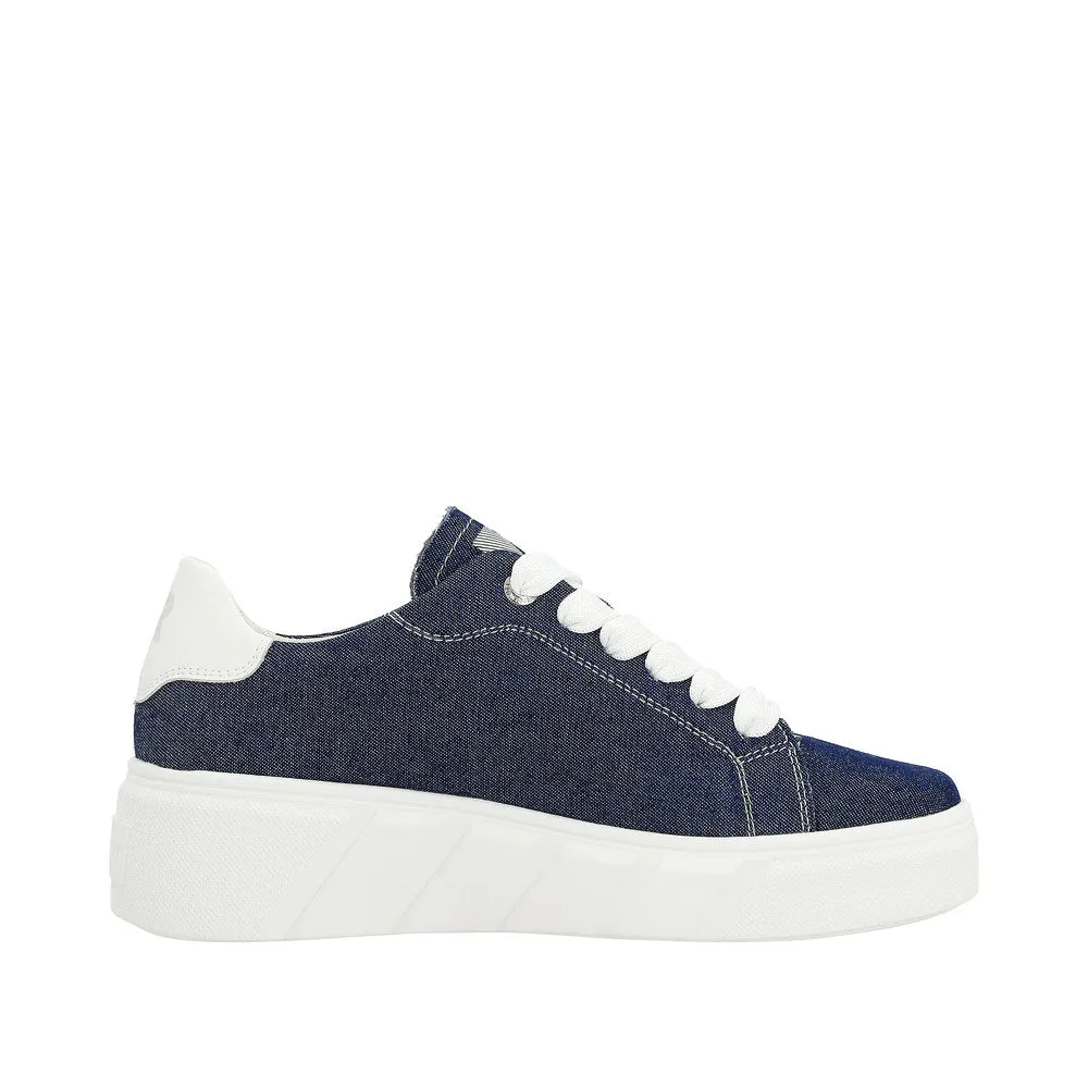 Rieker Evolution W0501-14 Ozean Denim Flatform Trainers