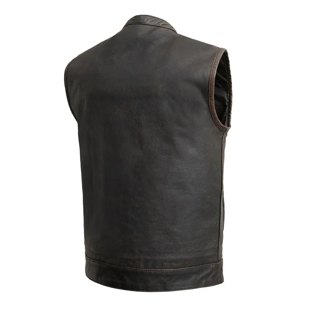 Sharp Shooter Men's Motorcycle Leather Vest