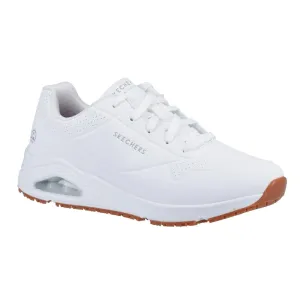 Skechers Womens UNO Slip Resistant Trainers 36 White