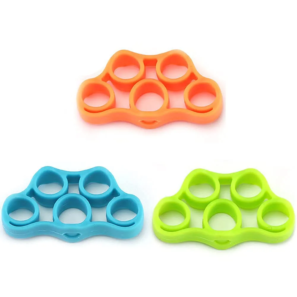 Strauss Finger Stretcher | Hand Strengthener for Carpal Tunnel Relief and Grip Strength | Silicone Finger Gripper and Finger Stretcher | Ideal for All Skill Levels | Set of 3