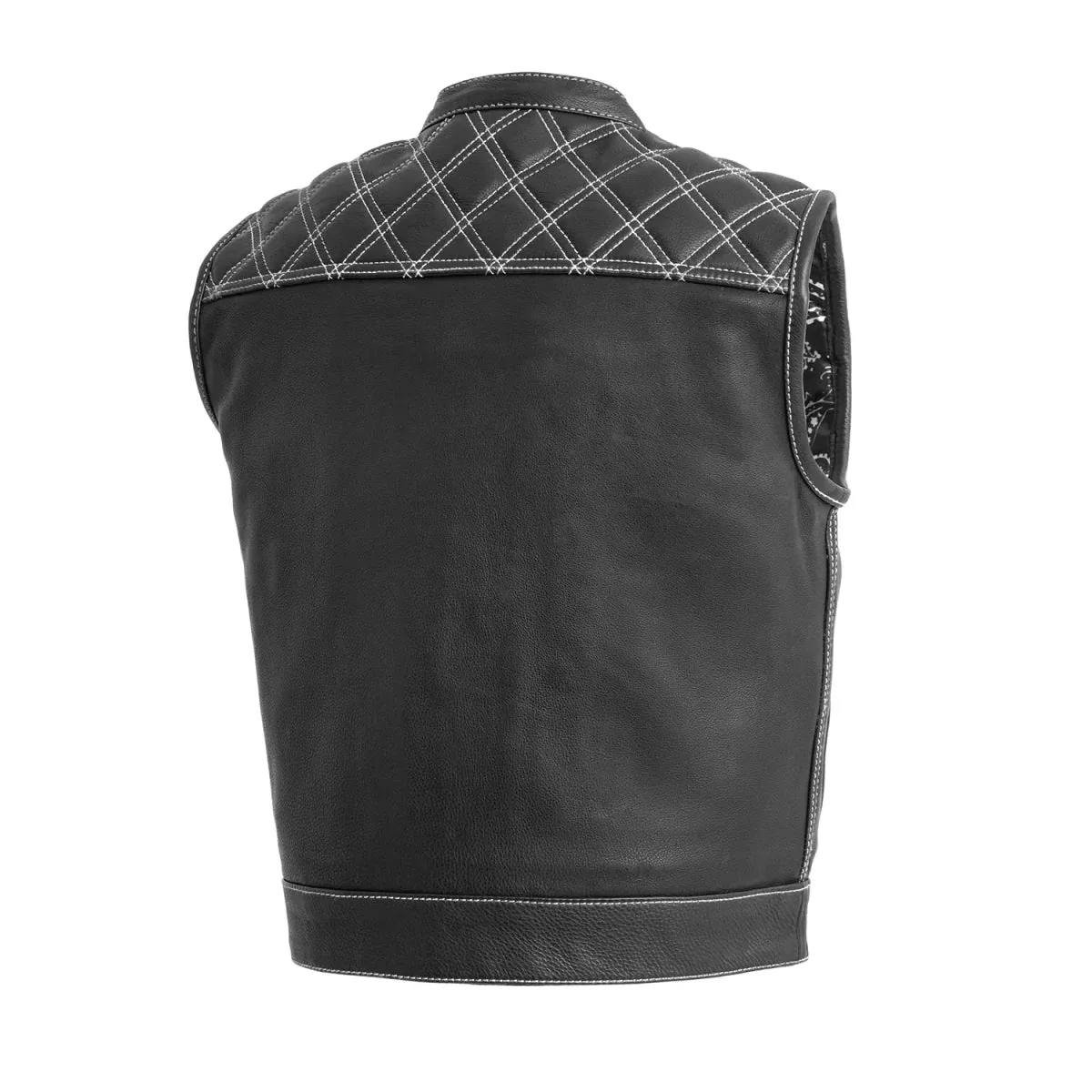 Upside Men's Club Style Leather Vest