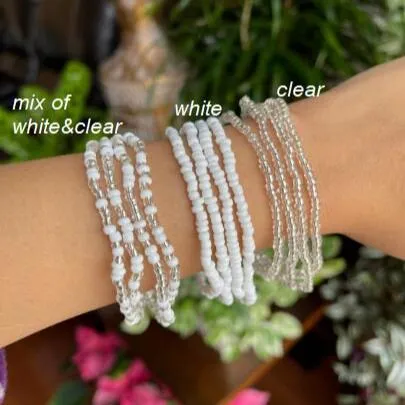 White Waist Beads - Slimming Waist Beads