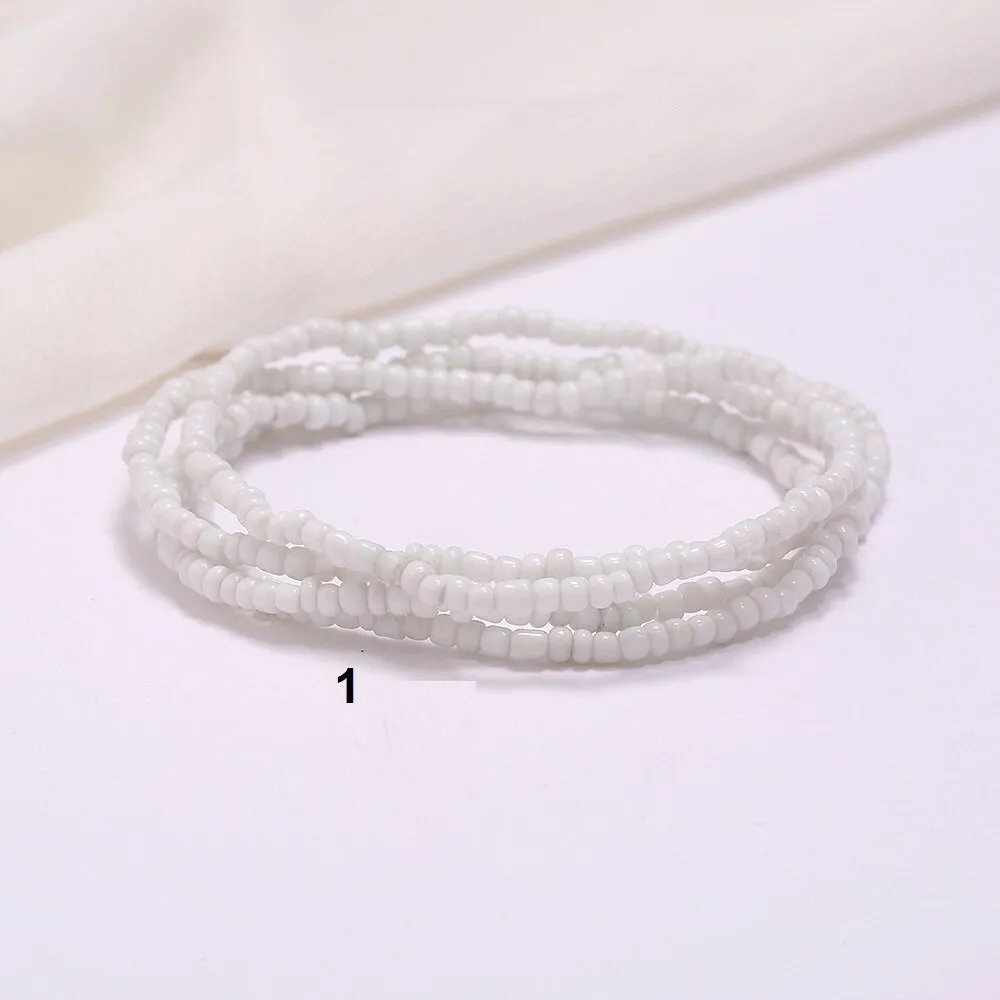 White Waist Beads - Slimming Waist Beads