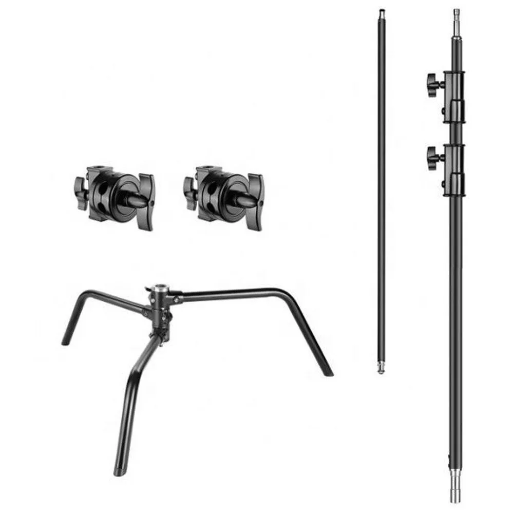 Xlite Turtle Base C-Stand Black With Arm & 2 Grips